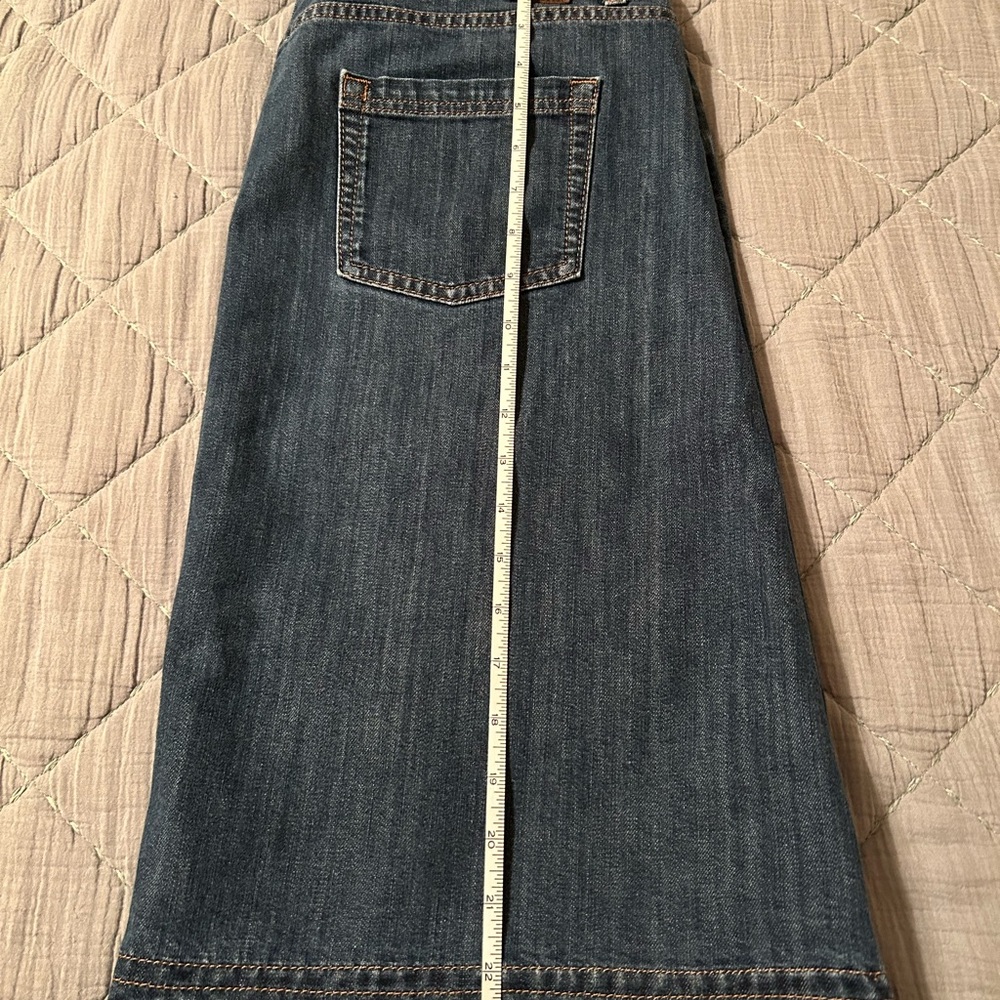 Boden Classic Blue Denim A-Line Skirt - Picture 8 of 8
